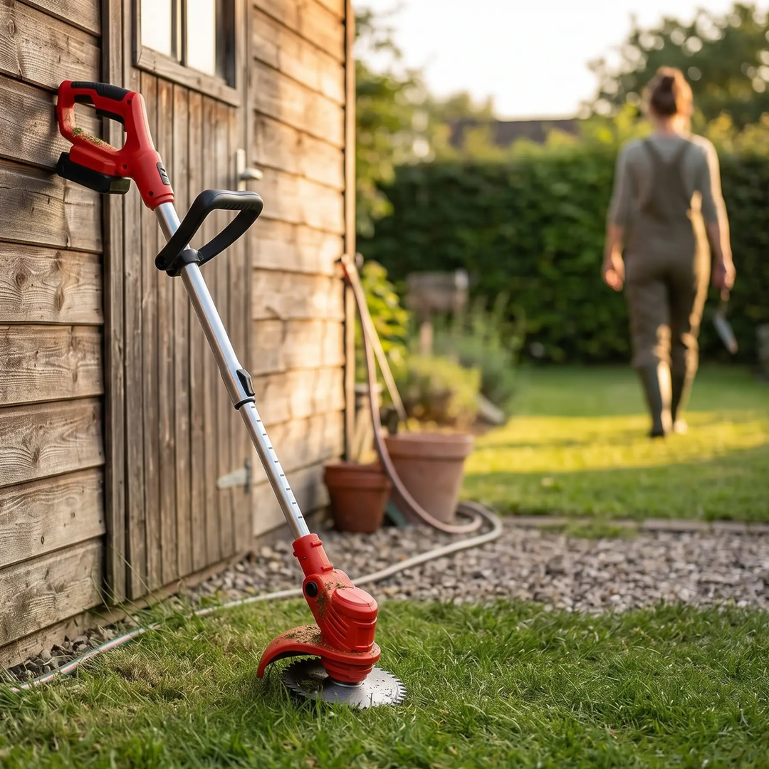 BowLift | Cordless Grass Trimmer with Adjustable Cutting Width for Lawn Care & Garden Maintenance