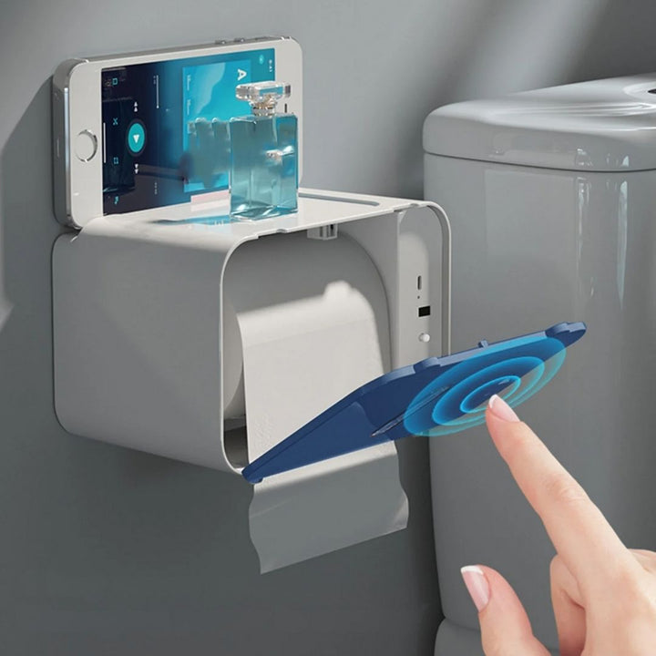CleanGuard | Touch‑Free Toilet Roll Dispenser – Sensor‑Activated – Auto‑Fold Cut – For Busy Washrooms Bowlift