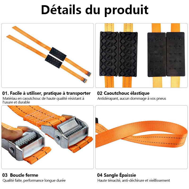 Emergency straps for tires (2 pieces) | Bowlift