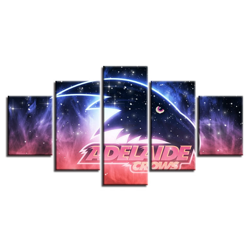 Adelaide Crows Galaxy 5 Piece - Canvas Wall Art Painting | Bowlift