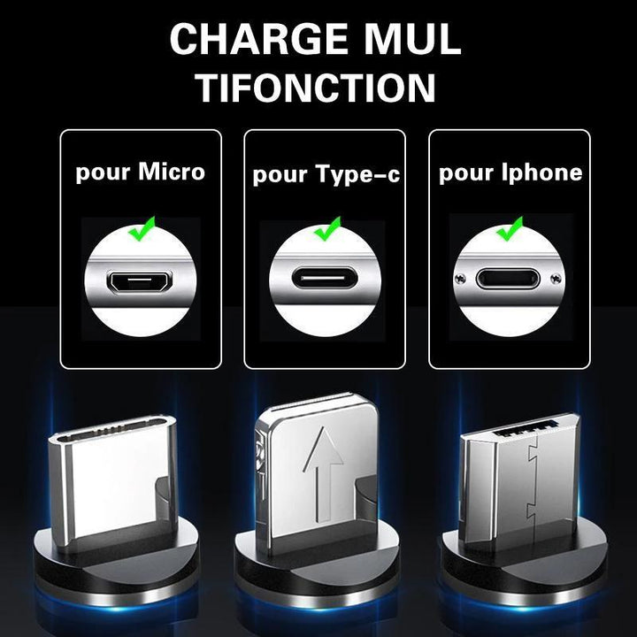 Magnetic USB charging cable with LED | Bowlift