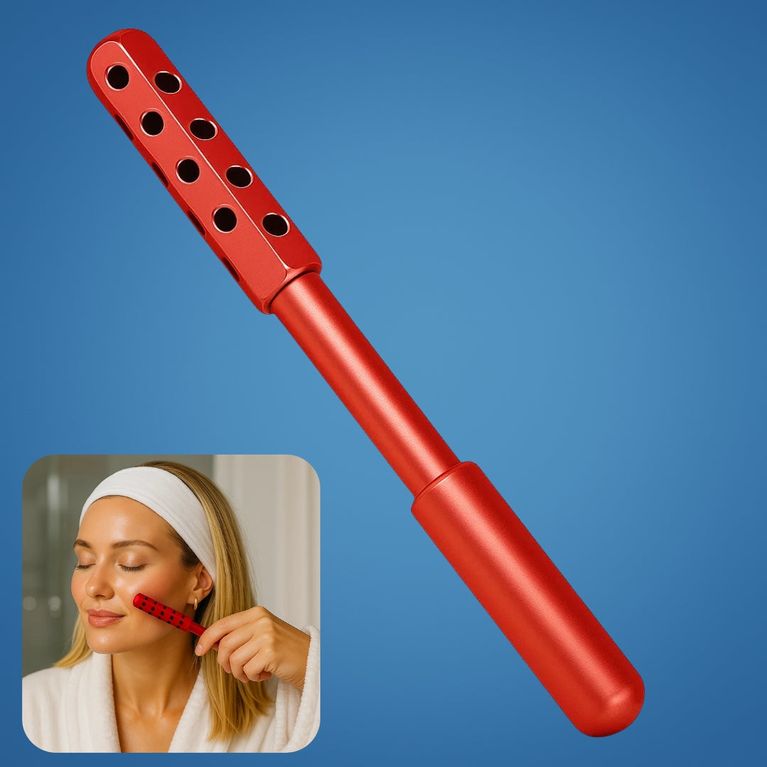 Depuff & Lift Skin – Smooth Metal Cooling Design – Boost Circulation & Glow for Cheeks Neck Face Bowlift