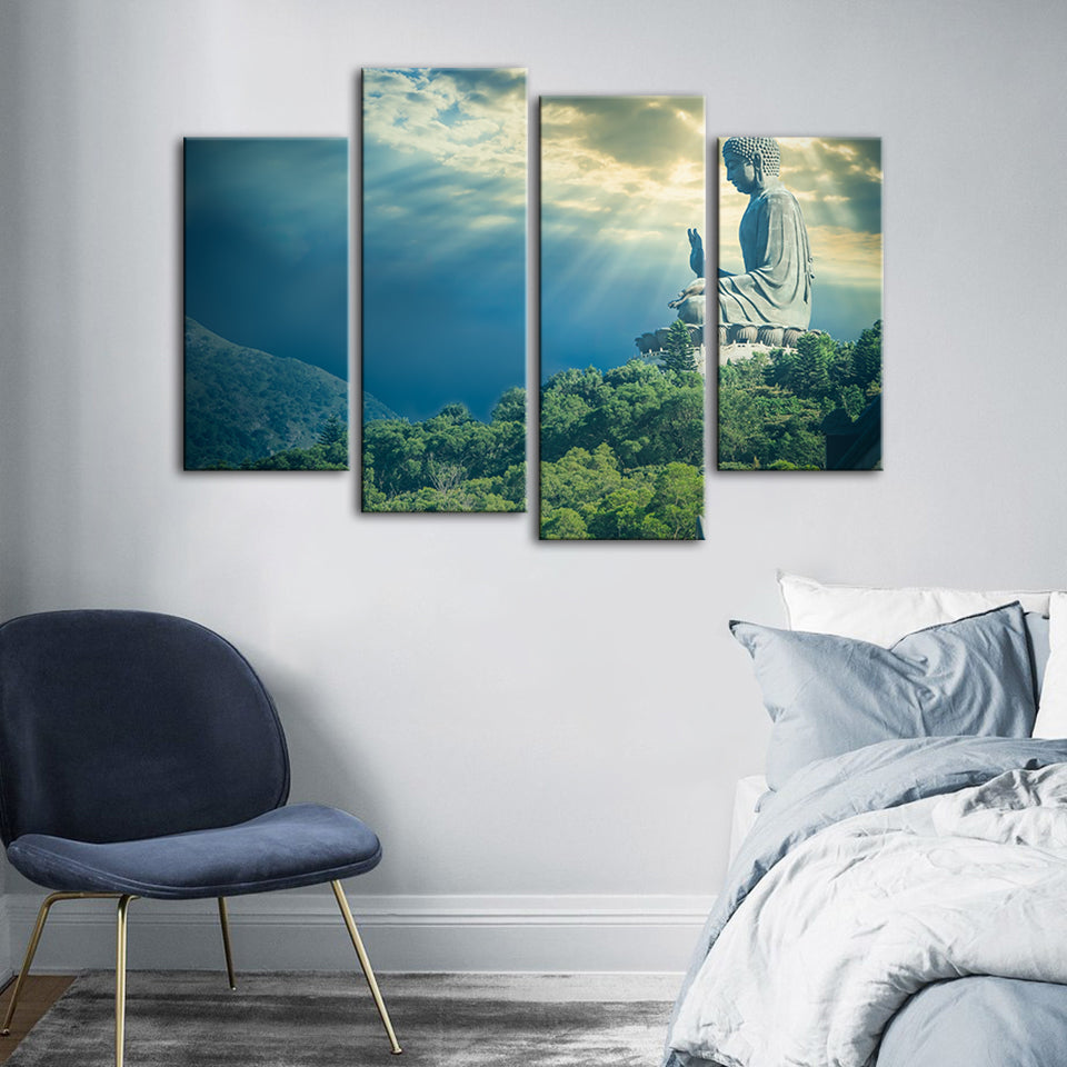 Secret Sky 4 Piece - Canvas Wall Art Painting | Bowlift