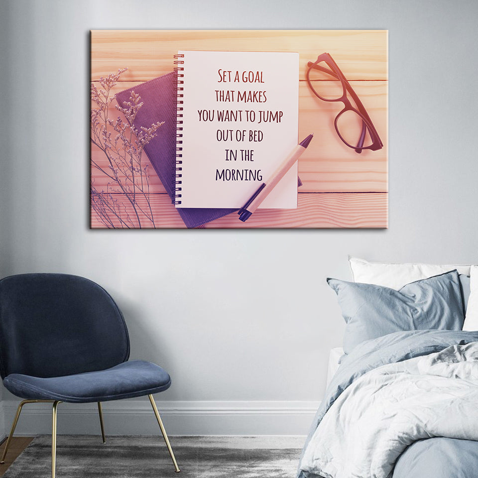 Set A Goal - Canvas Wall Art Painting | Bowlift