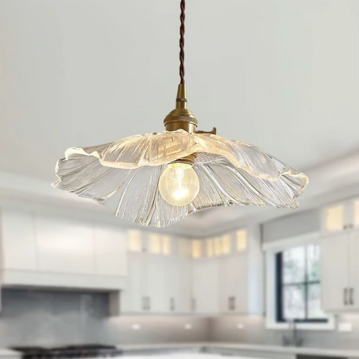BowLift | Retro Lotus Glass Pendant Lamp