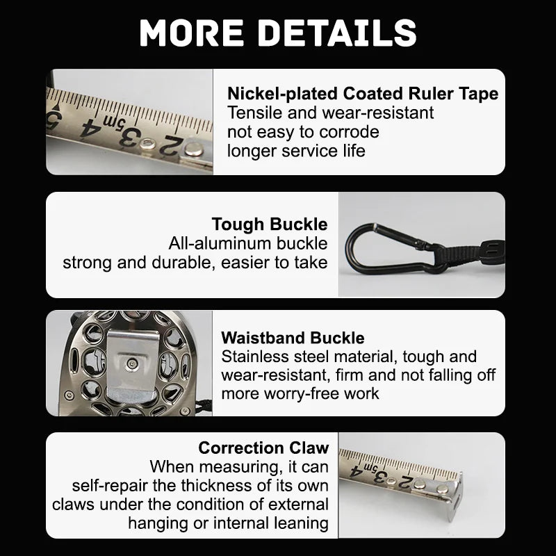 BowLift | Stainless Steel Anti-Corrosion Expandable Metric Ruler