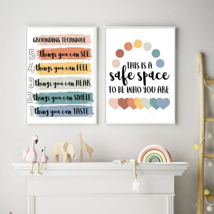 Counseling School Psychologist Wall Art Posters | Bowlift