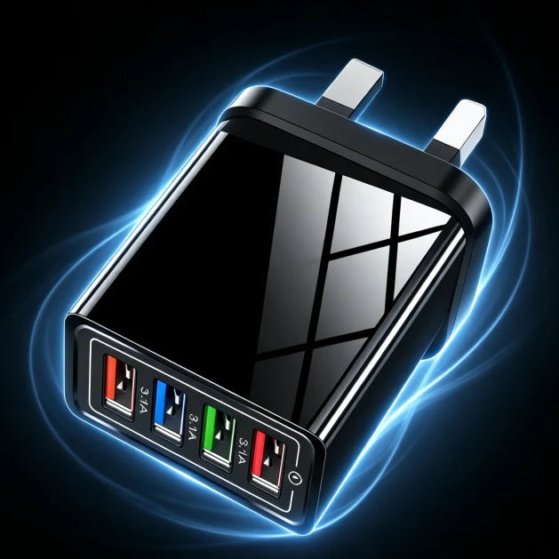 4-Port Quick Charge 3.0 Charger with AI Performance Boost