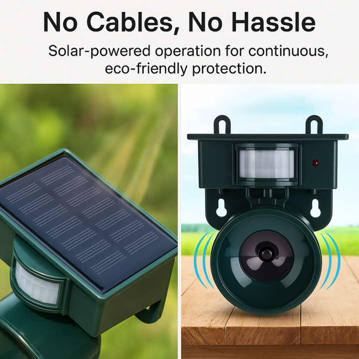 BowLift | Motion Sensor Bird Deterrent for Crows: Ideal Pigeon Repeller with Sound Scarer