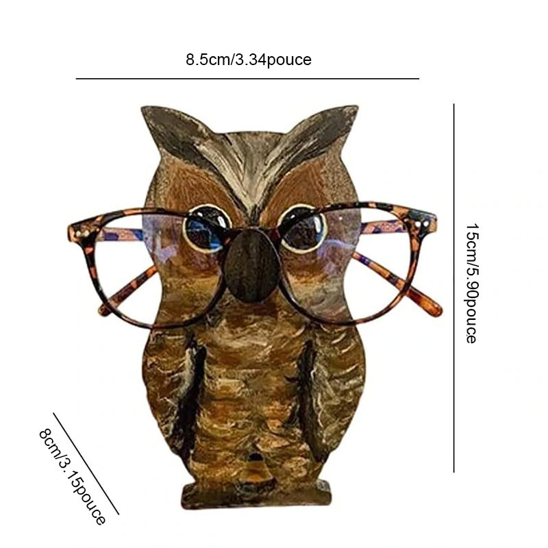 Cute wooden glasses case in animal shape | Bowlift