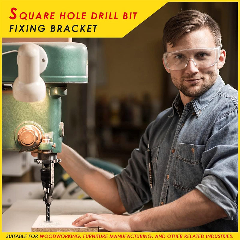 BowLift | Woodworking Square Hole Drill Bits Adapter Bracket