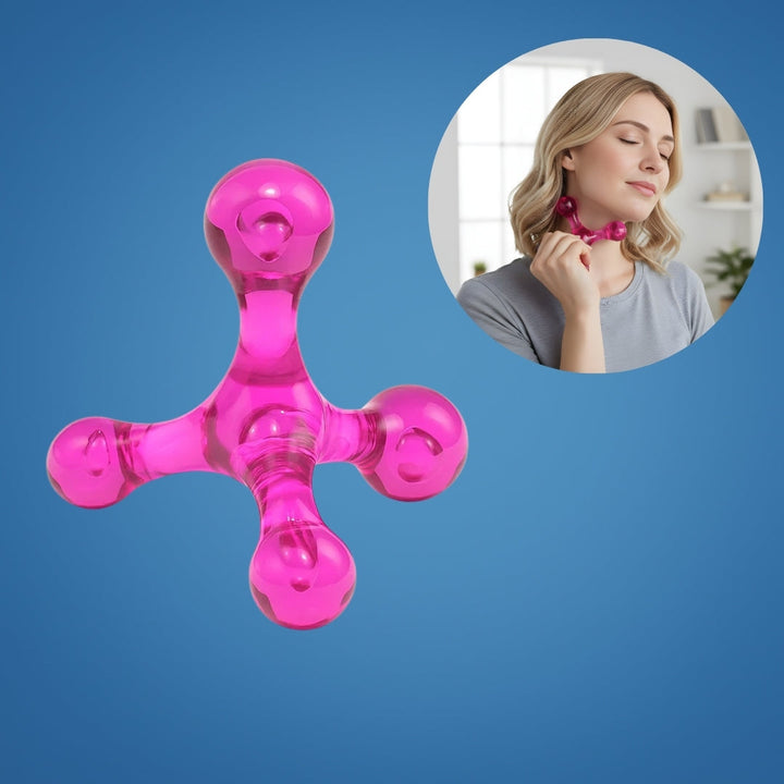 Deep Tissue Pain Relief – Compact Handheld – Relieves Knots & Tension in Back, Neck, Legs Bowlift