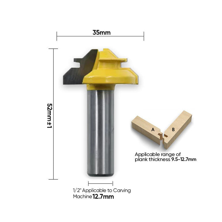 BowLift | Router Bit 45-Degree Glue Joint Lock Miter