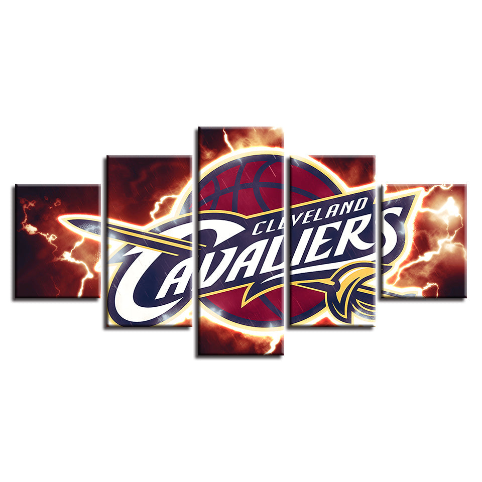 Cleveland Cavaliers 5 Piece - Canvas Wall Art Painting | Bowlift