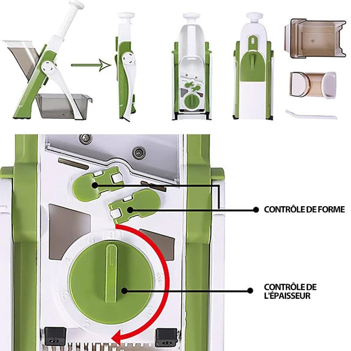 Adjustable Safety Vegetable Cutter | Bowlift