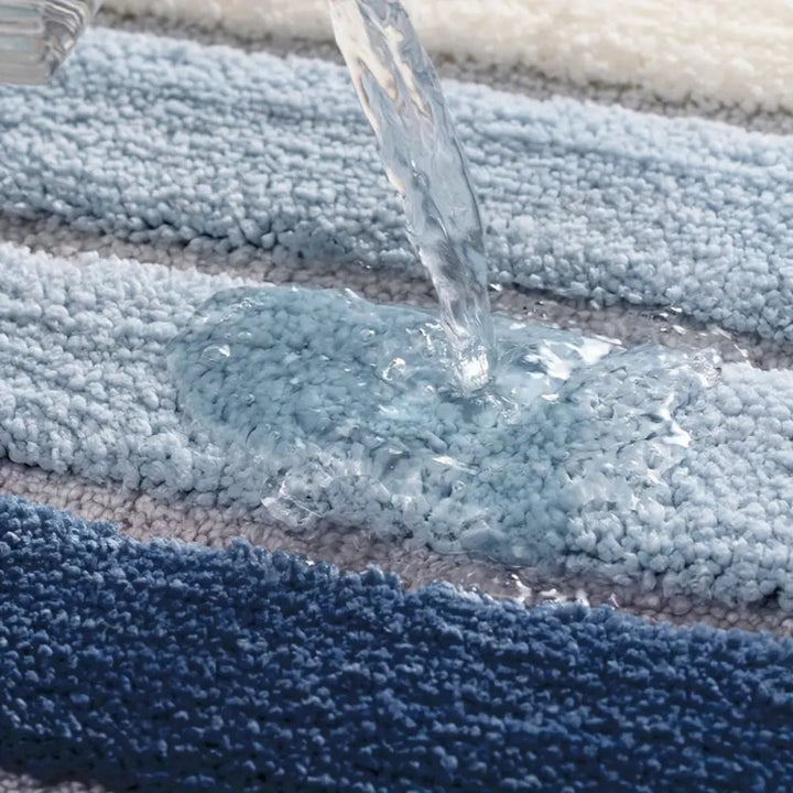 BowLift | Lumiere Striped Absorbent Bath Mat