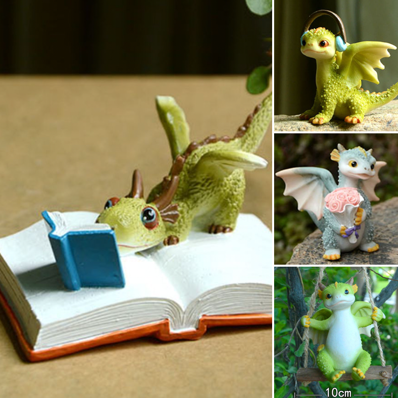 BowLift | Mini Cute Dragon Statue Decoration