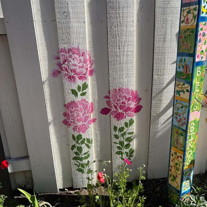 BowLift | Large Flower Stencils for Garden Fence