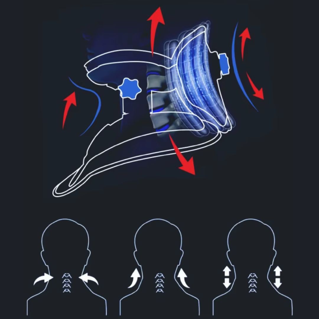 BowLift | Neck Stretcher for Pain Relief - Adjustable Cervical Traction Device Ideal for Neck Tension and Discomfort