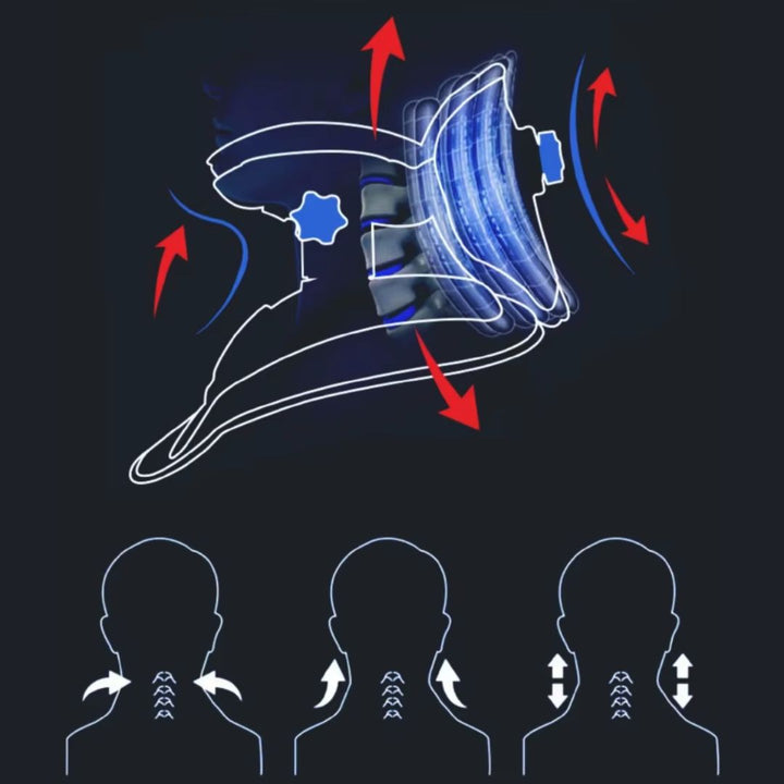 BowLift | Neck Stretcher for Pain Relief - Adjustable Cervical Traction Device Ideal for Neck Tension and Discomfort