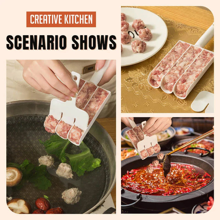 Creative Kitchen Triple Meatball Maker | Bowlift