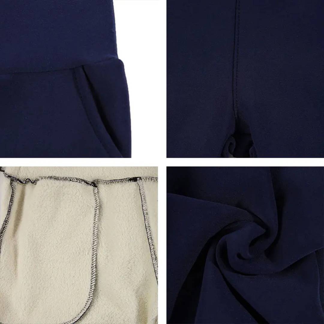 WarmFlex High-Waisted Warm Fleece Leggings | Winter Legging for Cold Weather - Warm Legging - for Outdoor Activities Bowlift