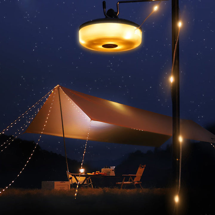 Portable, expandable, waterproof string lights for outdoor use | Bowlift