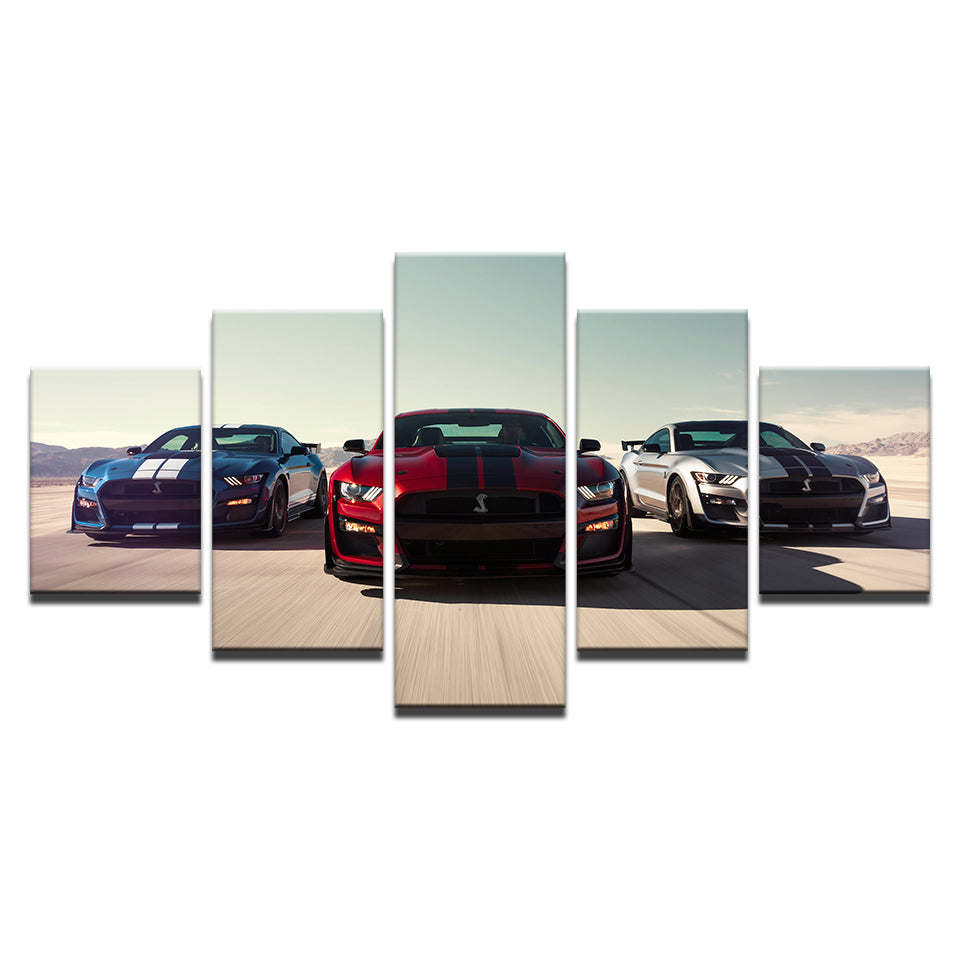 Racing Luxury Cars 5 Piece - Canvas Wall Art Painting | Bowlift
