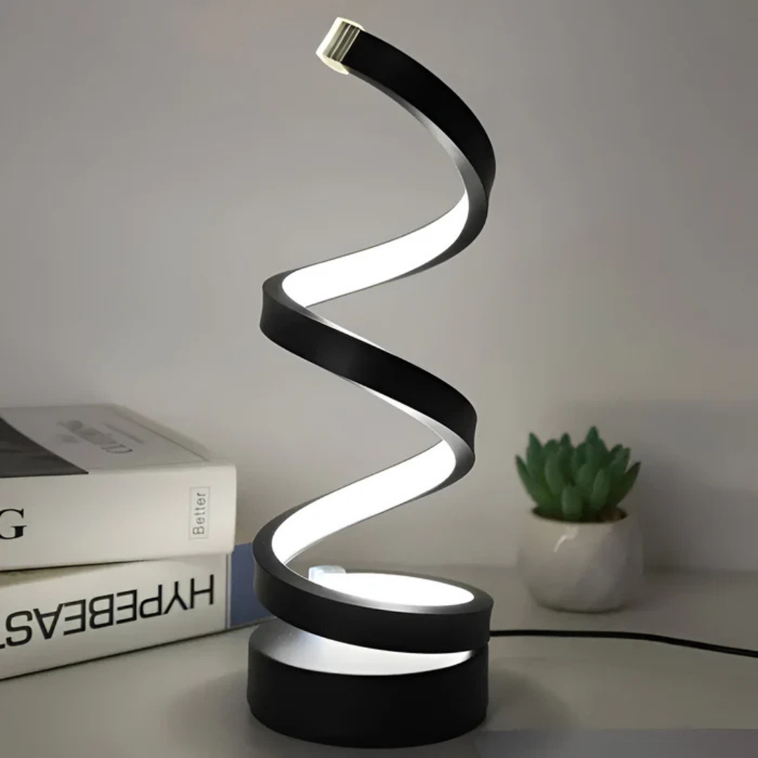 BowLift | LED Table Lamp with Spiral Design
