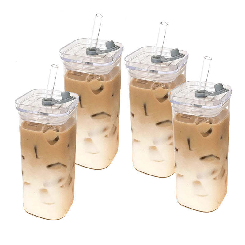 BowLift | Square Drinking Cup with Lid & Straw