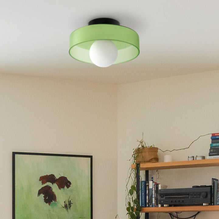 BowLift | LED Round Flush Mount Ceiling Light Fixture - Modern Energy-Efficient Lighting for Contemporary Home Décor & Low Ceilings