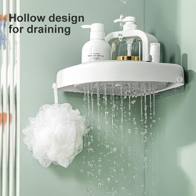 BowLift | Bathroom Corner Rotating Shelf