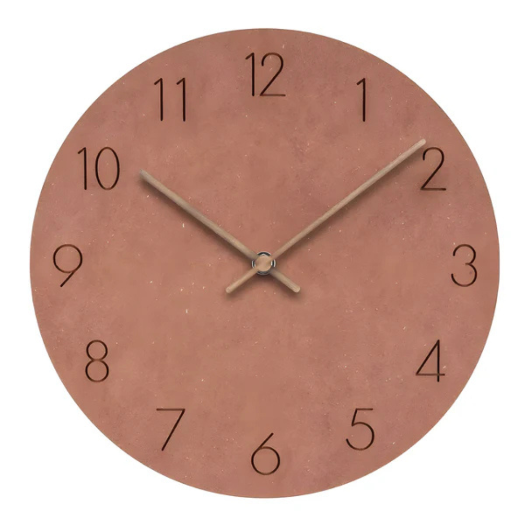 BowLift | Wooden wall clock with minimalist style and elegance