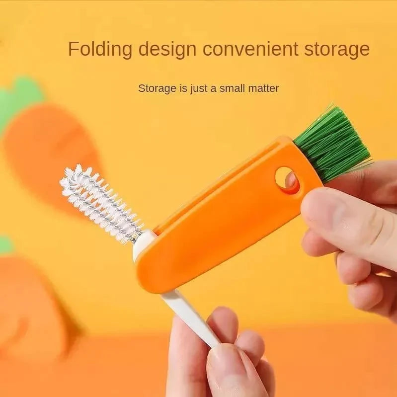 3 in 1 Bottle Lid Rubber Ring Groove Gap Cleaning Brush, Multifunctional Bottle Gap Cleaner Bowlift