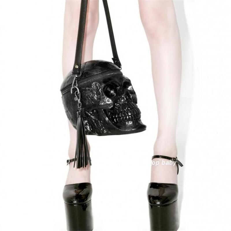 BowLift | Skeleton Head Black Skull Bag