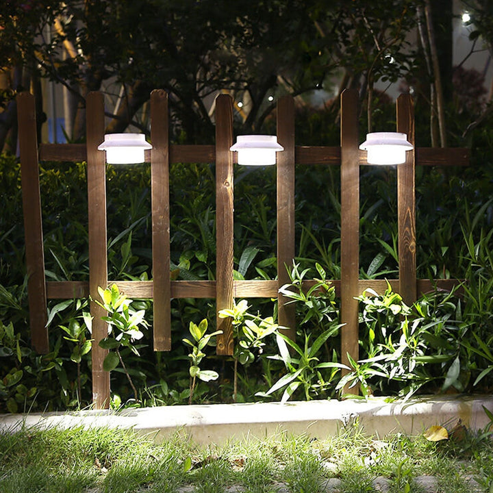 Solar Cylinder LED Outdoor Waterproof Fence Wall Sconce Lamp | Bowlift
