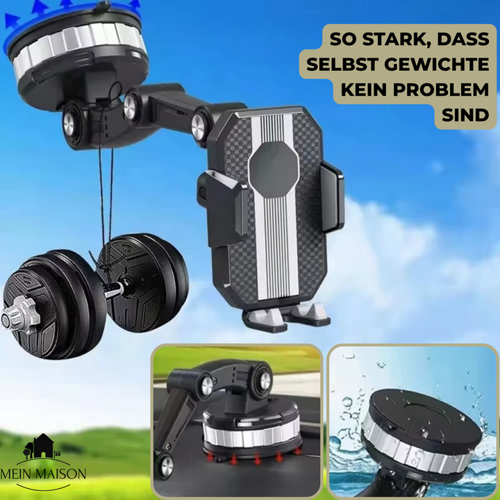 BowLift | Auto GripTech Handy Holder with Strong Suction Cup and 360° Rotation