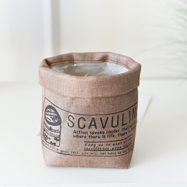 BowLift | Decorative fabric plant pot with print – Versatile storage pot for plants and decor