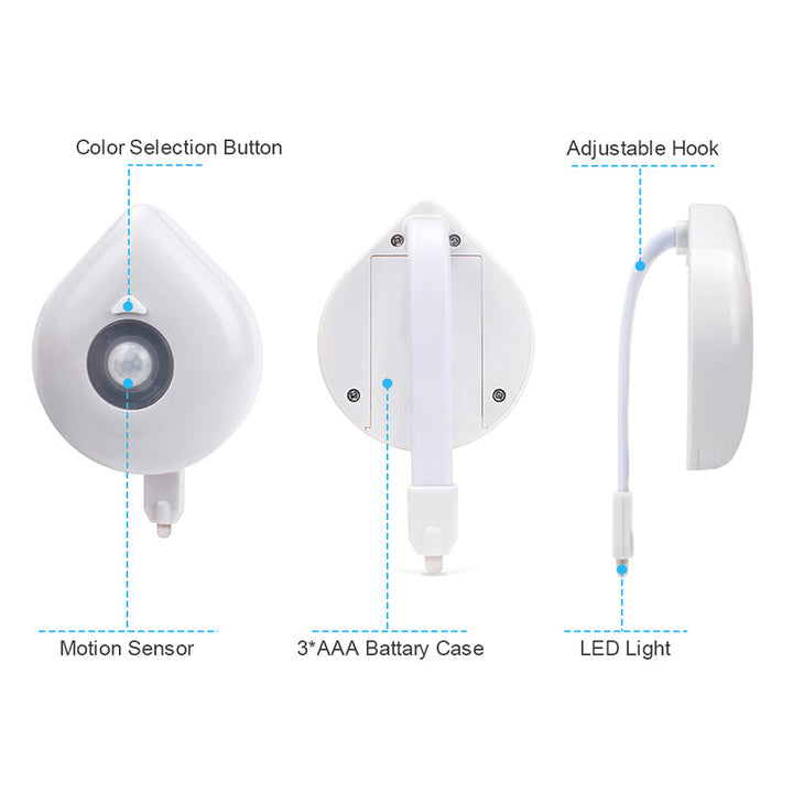 BowLift | LED Induction Toilet Night Light