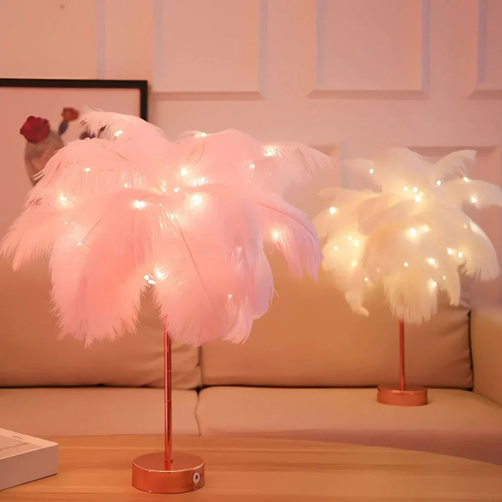 BowLift | Atmospheric Feather Palm Tree Lamp - LumaPalm