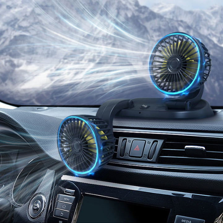 BowLift | Dual Head Car Auto Circulator Fan