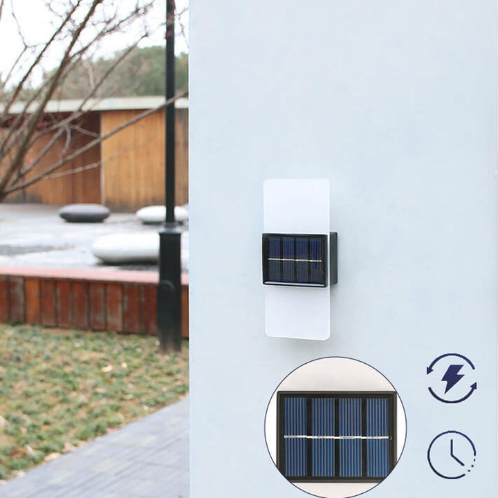 BowLift | LumaZen Solar LED Wall Lamp | Weatherproof | Solar Powered Outdoor Lighting | Garden & Patio Decor