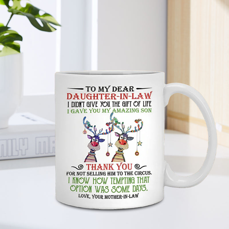 BowLift | I have given you my amazing son - Best gift for daughter-in-law mugs