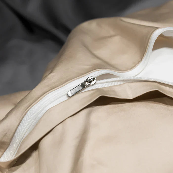 Satin Cotton Embroidered Bedding Set - Luxora | Bowlift