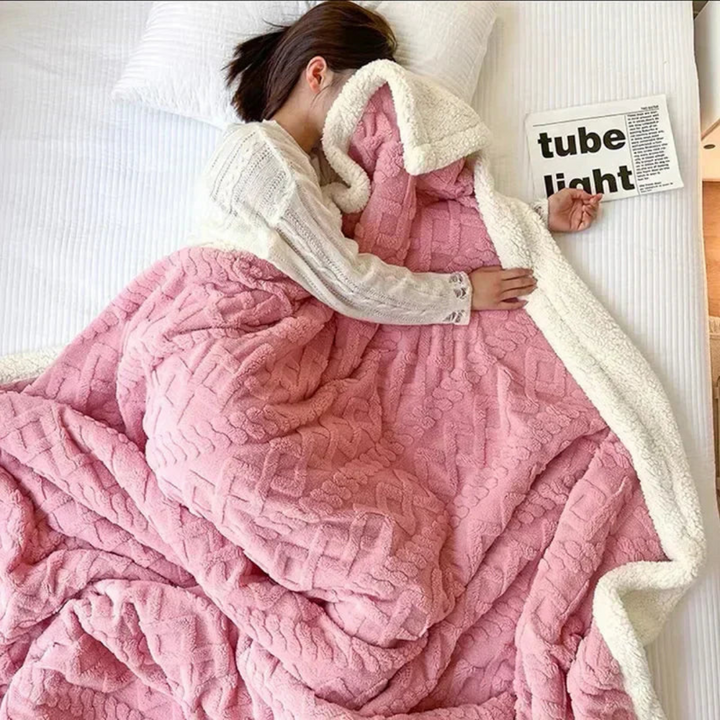 BowLift | Thick Warm Fleece Blanket Soft Stylish for Bedroom and Sofa