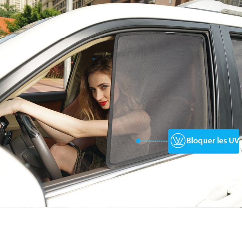 Magnetic holder for car window shade dispenser | Bowlift