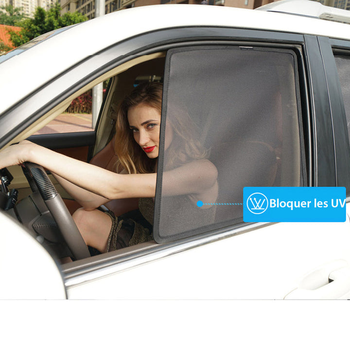 Magnetic holder for car window shade dispenser | Bowlift