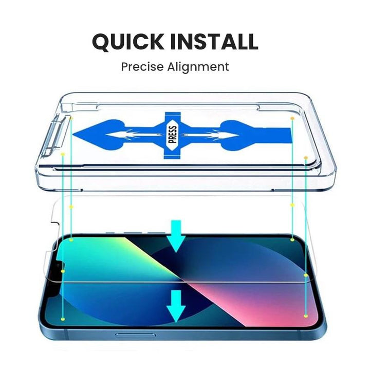 BowLift | Anti-Spy Screen Protector With Auto Alignment Kit For iPhone