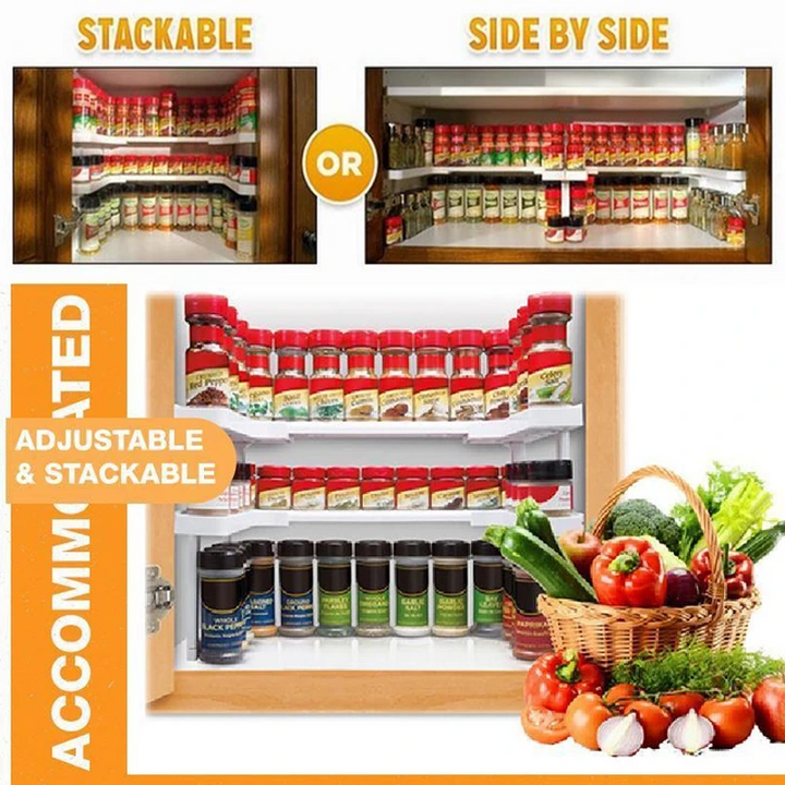 BowLift | Adjustable Two-Layer Spice Rack