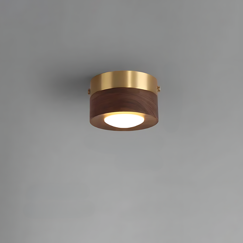 BowLift | | Walnut ceiling lamp with LED spotlights